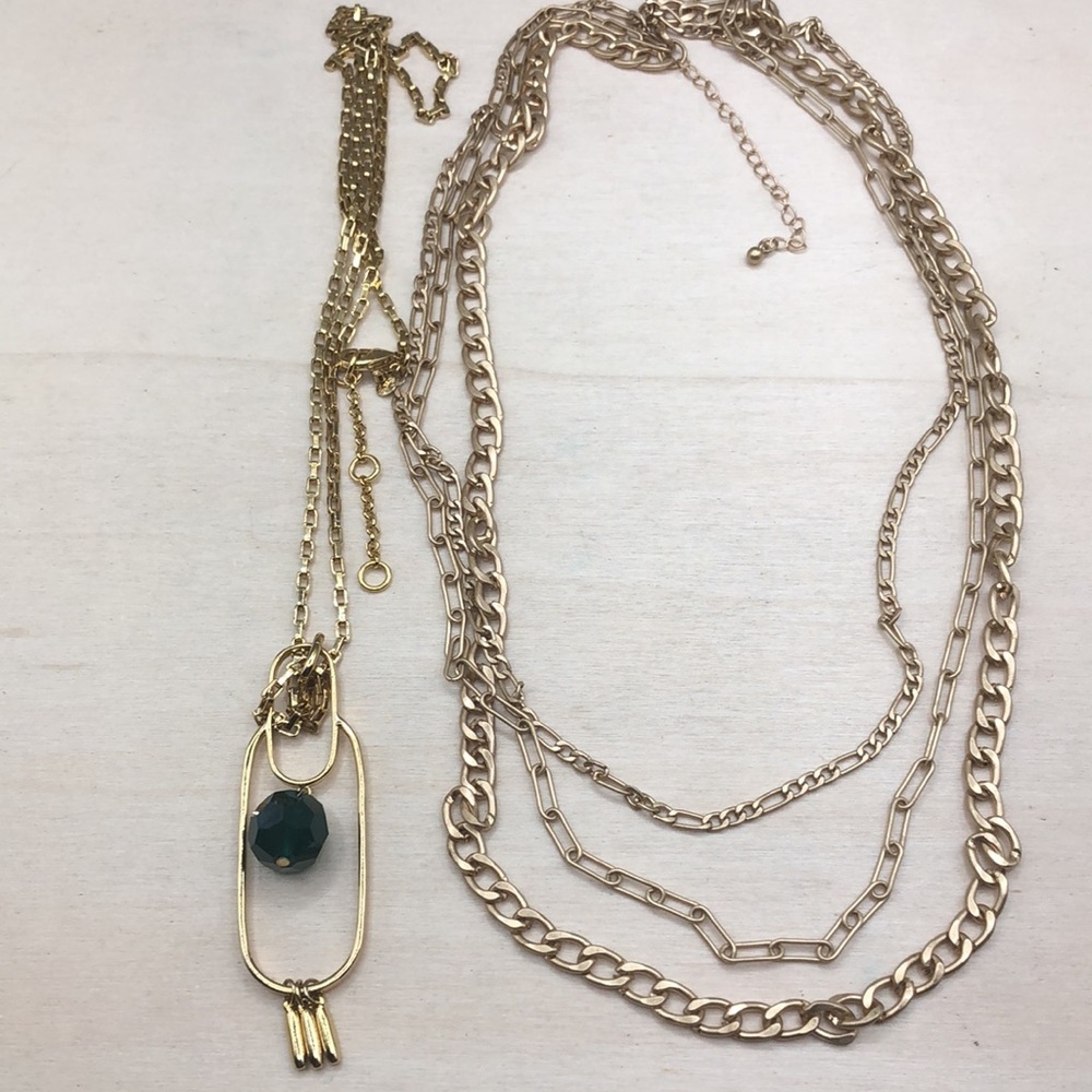 Curated Bundle Layered Statement Look Necklace An… - image 3